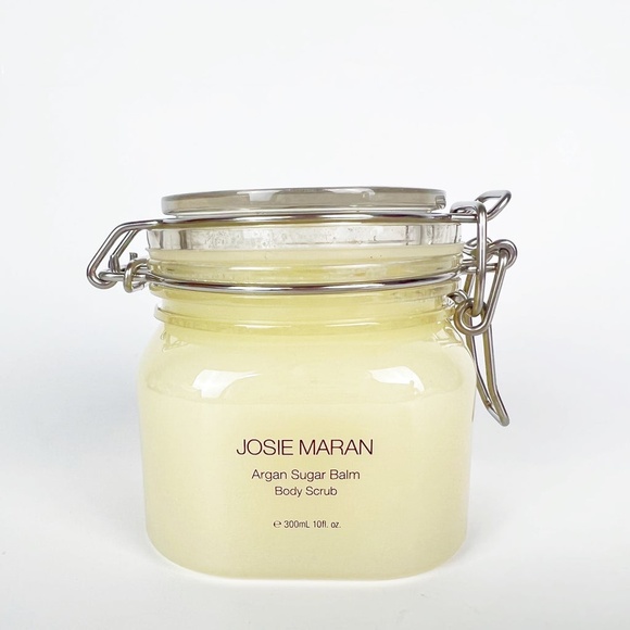 New Josie Maran Argan Sugar Balm Body Scrub 10 fl oz Fresh WATERMELON - Picture 2 of 7